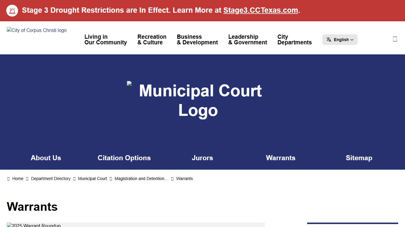 Warrants | City of Corpus Christi